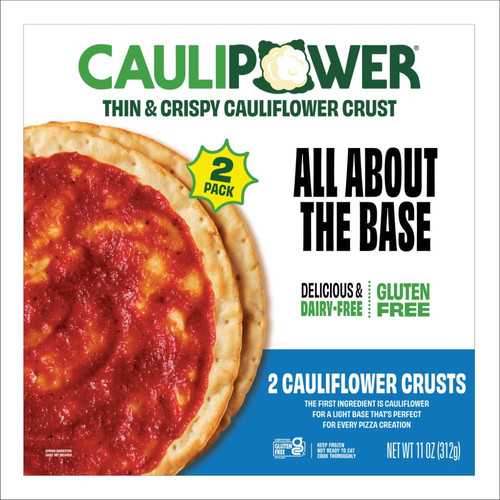 Cauliflower pizza crusts - cauliflower,